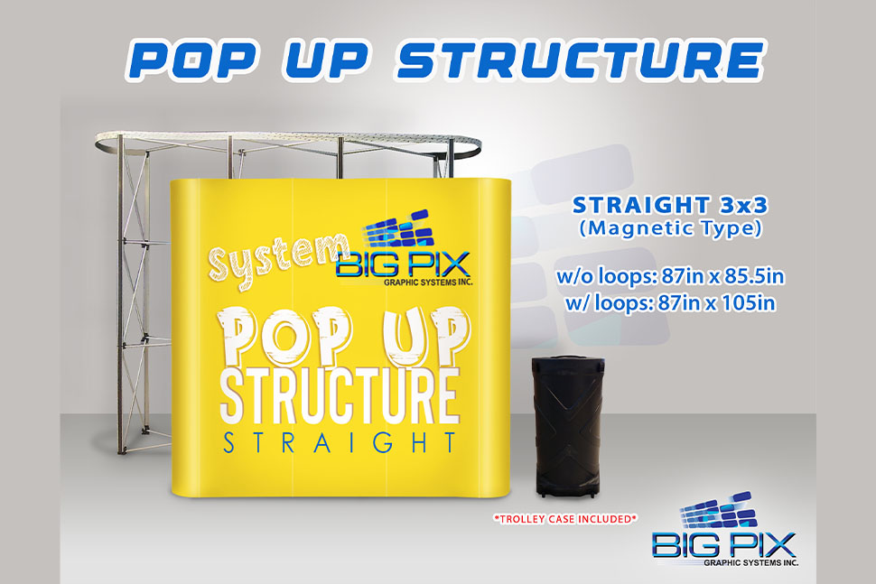 Collapsible Pop up Structure Back Drop